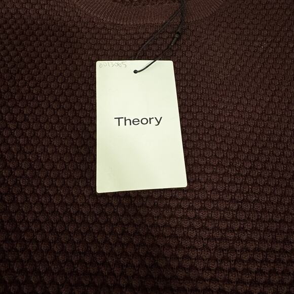Theory Use Al Crew Sweater Malbec Red Men’s Medium NWT - Picture 2 of 5